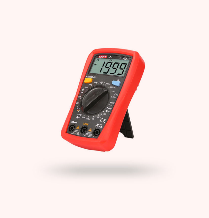 Multimètre numérique professionnel True RMS, testeur professionnel, plage  manuelle, voltmètre cc AC, ammètre à condensateur, compteur