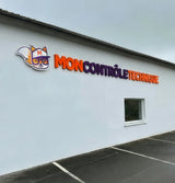 Enseigne Mon Contrôle Technique lettres boitiers simples