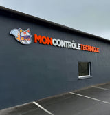 Enseigne Mon Contrôle Technique lettres boitiers simples