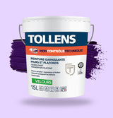 Peinture violette à la charte de Mon Contrôle Technique
