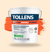 Peinture orange à la charte de Mon Contrôle Technique
