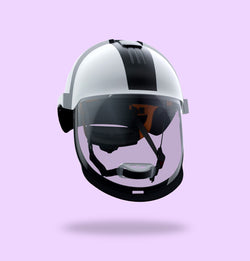 Casque électricien avec visière