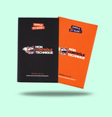 Pochette carte grise Mon Contrôle Technique – noire ou orange (25 pièces)
