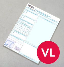Carton de 500 procès-verbaux VL (liasses)